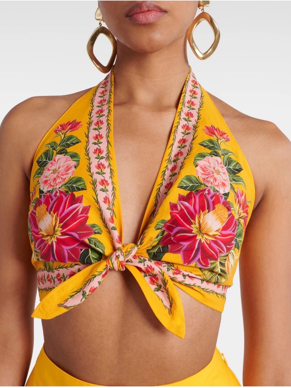 NWT Farm Rio Spring Awakening Crop Top, size M